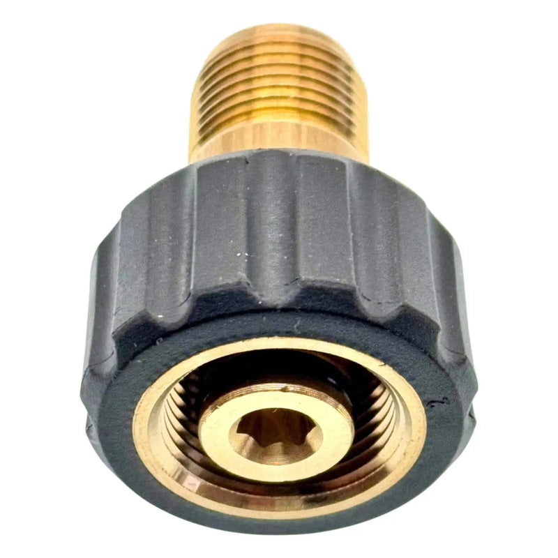 Adapter Gewinde M18 x1,5 AG auf M22 x1,5 IG Hochdruck Verbinder Nippel Kupplung - adapter-gewinde-m18-x1-5-ag-auf-m22-x1-5-ig-hochdruck-verbinder-nippel-kupplung von M&M Smartek®