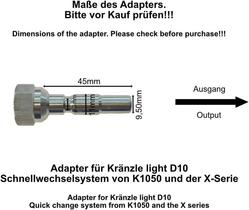 Rohrreinigungsschlauch für Kränzle DN10 K1050 X-Serie Verstopfung & 2 Düsen - rohrreinigungsschlauch-fur-kranzle-dn10-k1050-x-serie-verstopfung-2-dusen von M&M Smartek®