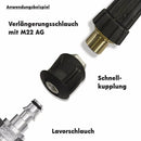 15m Hochdruckschlauch für Lavor HD-Reiniger Quick Connect beidseitig + Adapter - 15m-hochdruckschlauch-fur-lavor-hd-reiniger-quick-connect-beidseitig-adapter von M&M Smartek®