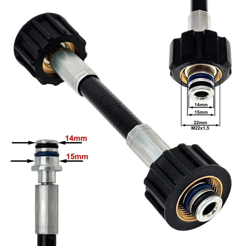 Kupplung Adapter M22 IG beidseitig 14 & 15mm für HD-Reiniger universal Verbinder - kupplung-adapter-m22-ig-beidseitig-14-15mm-fur-hd-reiniger-universal-verbinder von M&M Smartek®