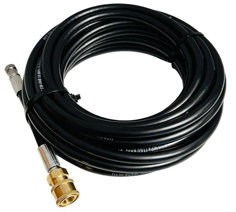 Rohrreinigungsschlauch 1/4" Schnellkupplung für Kärcher Kränzle etc. + 2x Düsen - rohrreinigungsschlauch-1-4-schnellkupplung-fur-karcher-kranzle-etc-2x-dusen von M&M Smartek®