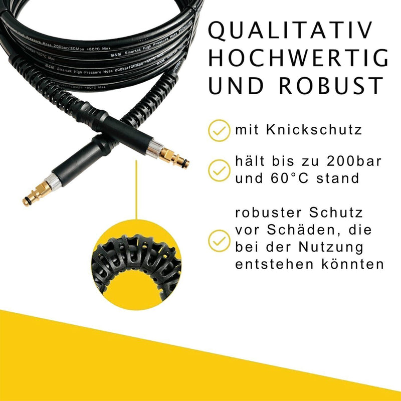 12m Hochdruckschlauch Quick Connect für Kärcher K2 - K7 2.641-721.0 200 bar 60°C