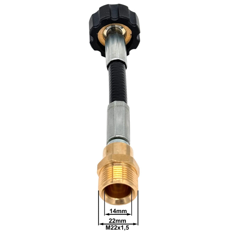 Kupplung Adapter M22 IG 14 & 15mm auf M22 AG für HD-Reiniger universal Verbinder - kupplung-adapter-m22-ig-14-15mm-auf-m22-ag-fur-hd-reiniger-universal-verbinder von M&M Smartek®
