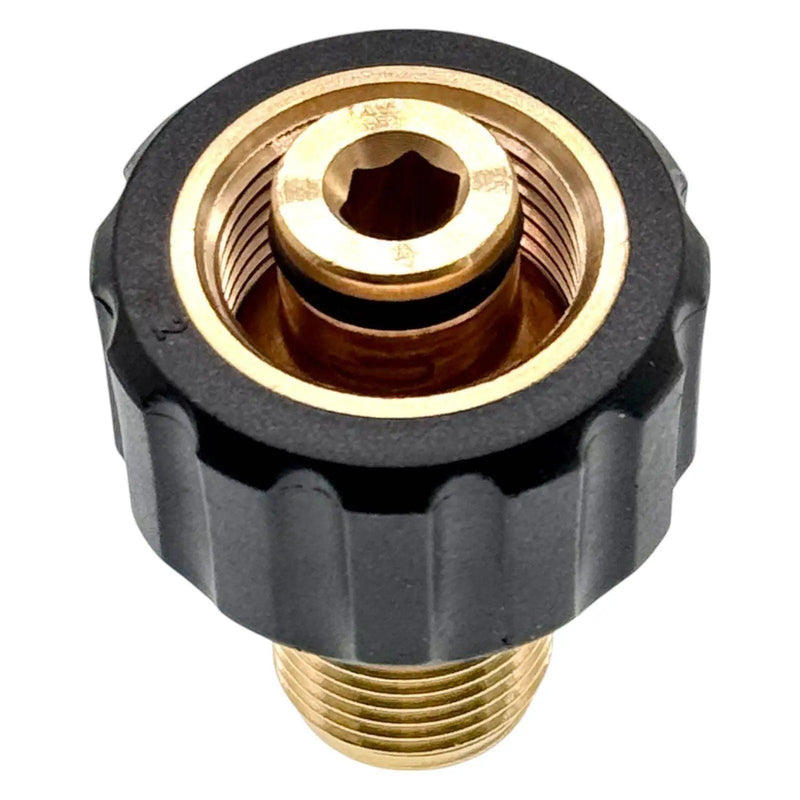 Adapter Gewinde M18 x1,5 AG auf M22 x1,5 IG Hochdruck Verbinder Nippel Kupplung - adapter-gewinde-m18-x1-5-ag-auf-m22-x1-5-ig-hochdruck-verbinder-nippel-kupplung von M&M Smartek®