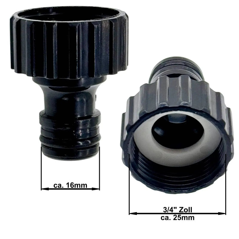 Gartenschlauch Anschluss Set 1/2" 3/4" Hahnanschluss Kupplung Wasserstopp Filter - gartenschlauch-anschluss-set-1-2-3-4-hahnanschluss-kupplung-wasserstopp-filter von M&M Smartek®