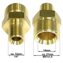 Adapter Gewinde M21 x1,5 AG auf 1/4" Zoll AG Hochdruck Verbinder Nippel Zubehör - adapter-gewinde-m21-x1-5-ag-auf-1-4-zoll-ag-hochdruck-verbinder-nippel-zubehor von M&M Smartek®