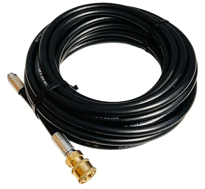 Rohrreinigungsschlauch 1/4" Schnellkupplung für Kärcher Kränzle etc. + 2x Düsen - rohrreinigungsschlauch-1-4-schnellkupplung-fur-karcher-kranzle-etc-2x-dusen von M&M Smartek®