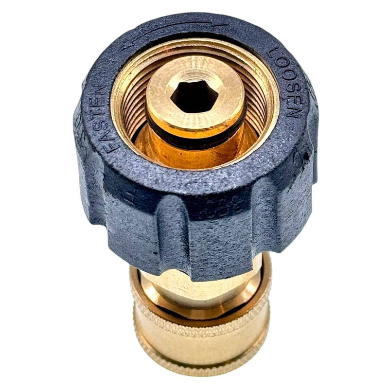 Hochdruck Adapter für HD-Reiniger M22 x1,5 IG auf 1/4" (Zoll) Schnellkupplung - hochdruck-adapter-fur-hd-reiniger-m22-x1-5-ig-auf-1-4-zoll-schnellkupplung von M&M Smartek®