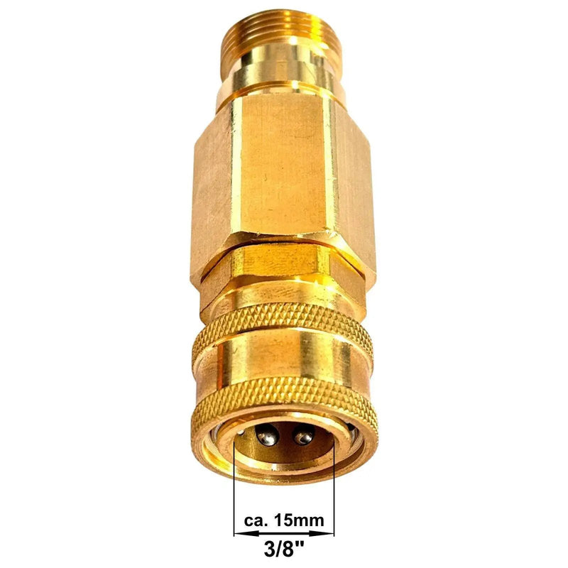 Hochdruckreiniger Schnellkupplung 3/8" mit TR22 AG Verbinder Adapter Kupplung - hochdruckreiniger-schnellkupplung-3-8-mit-tr22-ag-verbinder-adapter-kupplung von M&M Smartek®