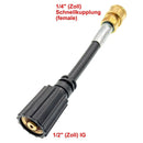 Schlauchverbinder Adapter für Wasserhahn 1/2" IG auf Schnellkupplung 1/4" Zoll - schlauchverbinder-adapter-fur-wasserhahn-1-2-ig-auf-schnellkupplung-1-4-zoll von M&M Smartek®