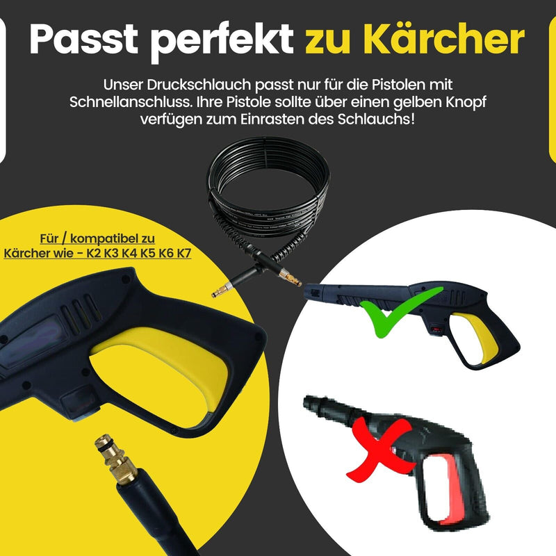 12m Hochdruckschlauch Quick Connect für Kärcher K2 - K7 2.641-721.0 200 bar 60°C