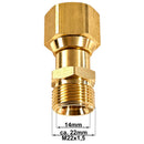 TR20-Adapter auf M22 × 1,5 Außengewinde mit Maßangabe 14 mm