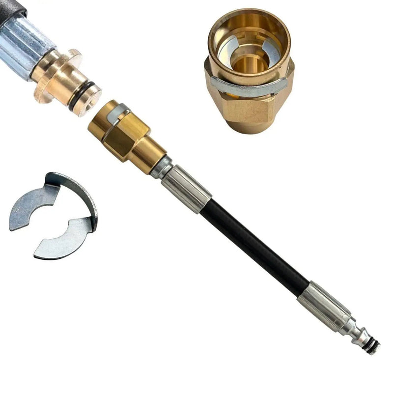 Schlauchadapter für Kärcher 10mm Stecknippel mit Clip Gegenstück 1/4" M22 AG/IG - schlauchadapter-fur-karcher-10mm-stecknippel-mit-clip-gegenstuck-1-4-m22-ag-ig von M&M Smartek®