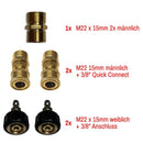 Hochdruckreiniger Schlauch Schnellverbindungs Kit mit M22 15mm Adapter Set - hochdruckreiniger-schlauch-schnellverbindungs-kit-mit-m22-15mm-adapter-set von M&M Smartek®
