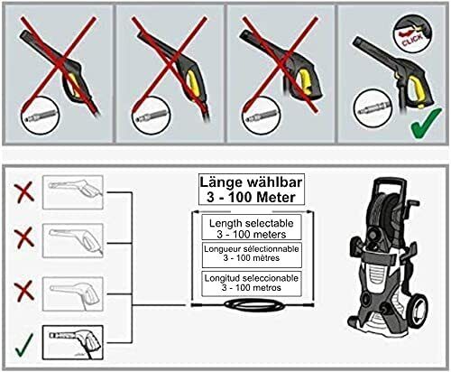 12m Hochdruckschlauch Quick Connect für Kärcher K2 - K7 2.641-721.0 200 bar 60°C