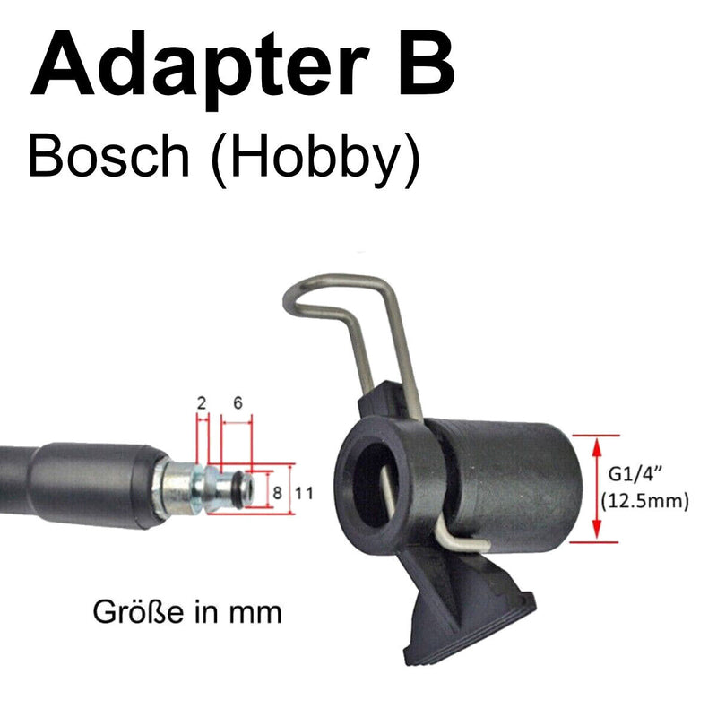 Schlauchverbinder Adapter von Nifisk Parkside B&D Lavor zu Kärcher Quick Connect