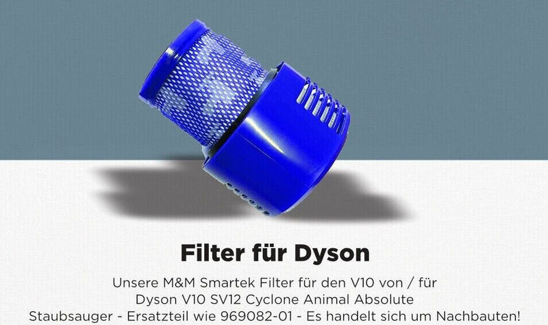 1-3x HEPA Filter für Dyson V10 Cyclone Absolute Animal Total Clean SV12 969082-01