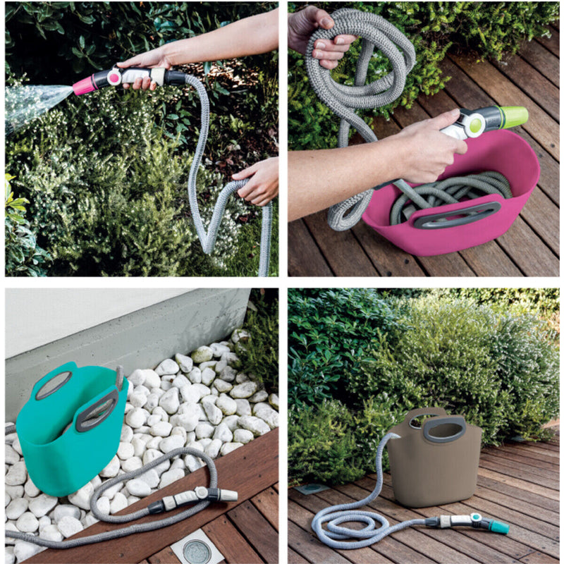 Gartenschlauch flexibler Aquapop Komplett Set Wasserschlauch Schlauch Tragbar