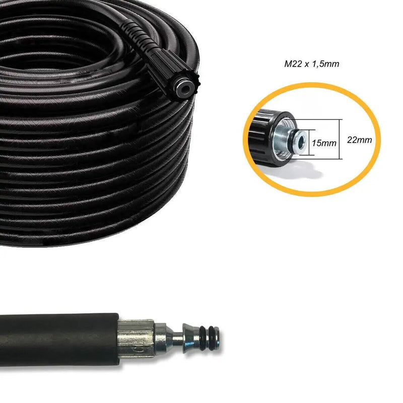 Hochdruckschlauch für Parkside Verlängerung M22 x 1,5mm mit 15mm Nippel - hochdruckschlauch-fur-parkside-verlangerung-m22-x-1-5mm-mit-15mm-nippel von M&M Smartek®