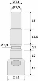 M&M Smartek Adapter Bajonett Kärcher IG auf Nilfisk, Kränzle Lavor, Parkside - m-m-smartek-adapter-bajonett-karcher-ig-auf-nilfisk-kranzle-lavor-parkside von M&M Smartek®