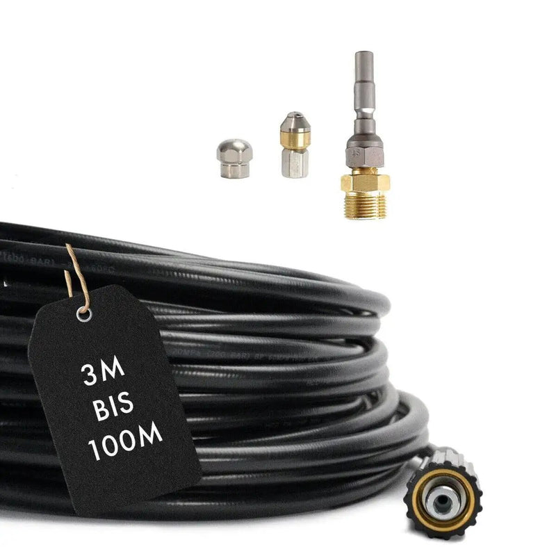 Rohrreinigungsschlauch für Kränzle light D10, K 1050 und X-Serie HD SET 4-teilig - rohrreinigungsschlauch-fur-kranzle-light-d10-k-1050-und-x-serie-hd-set-4-teilig von M&M Smartek®
