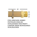 Rohrreinigungsschlauch für Kärcher mit Düse, Bajonett Adapter Hochdruckschlauch - rohrreinigungsschlauch-fur-karcher-mit-duse-bajonett-adapter-hochdruckschlauch von M&M Smartek®