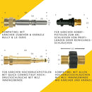 7-Teilig Rohrreinigungsschlauch für Kärcher Kränzle NILFISK ALTO HD Adapter - 7-teilig-rohrreinigungsschlauch-fur-karcher-kranzle-nilfisk-alto-hd-adapter von M&M Smartek®