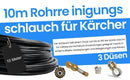 Rohrreinigungsschlauch 10m für Kärcher Kränzle Hochdruckreiniger Abfluss Rohr - rohrreinigungsschlauch-10m-fur-karcher-kranzle-hochdruckreiniger-abfluss-rohr von M&M Smartek®