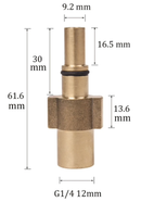 Adapter Bajonett für Kärcher Bosch Parkside Nilfisk Black&Decker 1/4" - M22 AG - adapter-bajonett-fur-karcher-bosch-parkside-nilfisk-black-decker-1-4-m22-ag von M&M Smartek®
