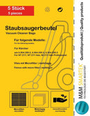 5x Staubsauger Beutel für Kärcher NT 27/1 Me Adv Professional Vlies Microfilter 6.904-289.0, 6.904-290.0 - 5x-staubsauger-beutel-fur-karcher-nt-27-1-me-adv-professional-vlies-microfilter von M&M Smartek®