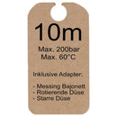 10m Rohrreinigungsschlauch + Bajonett + 2 Düsen für Kärcher Hochdruckreiniger - 10m-rohrreinigungsschlauch-bajonett-2-dusen-fur-karcher-hochdruckreiniger von M&M Smartek®