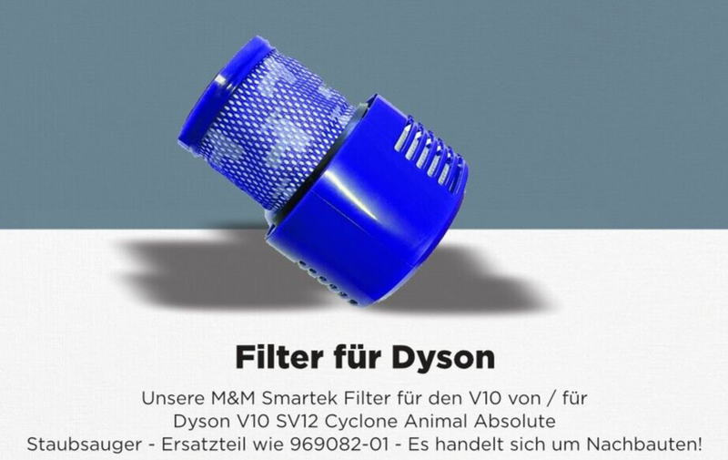 2x HEPA Filter für Dyson V10 Total Clean Cyclone Absolute Animal SV12 969082-01