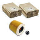 10x Staubsaugerbeutel + 1x Patronenfilter für Kärcher 6.959-130.0 WD2 WD3 MV3 - 10x-staubsaugerbeutel-1x-patronenfilter-fur-karcher-6-959-130-0-wd2-wd3-mv3 von M&M Smartek®