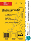 5 x Staubsaugerbeutel für Kärcher CV 30/1 CV 48/2 Professional 6.904-305.0 - 5-x-staubsaugerbeutel-fur-karcher-cv-30-1-cv-48-2-professional-6-904-305-0 von M&M Smartek®