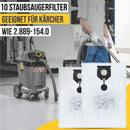 10 Beutel & 1x Filter geeignet für Kärcher 2.889-154.0 Kärcher NT 30/1 30 L 30L - 10-beutel-1x-filter-geeignet-fur-karcher-2-889-154-0-karcher-nt-30-1-30-l-30l von M&M Smartek®