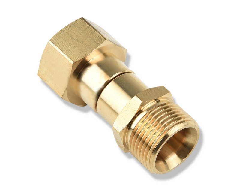 Adapter M22 AG (14 oder 15mm) auf M22 IG Adapter für Hochdruckreiniger drehbar