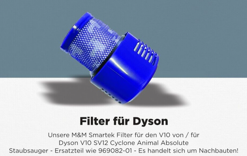 1x HEPA Filter für Dyson V10 Total Clean Cyclone Absolute Animal SV12 969082-01