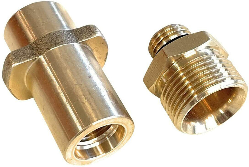 Bajonett Adapter M22 x 1.5 AG Messing für Kärcher K2 -K7 Home & Garden 2-teilig