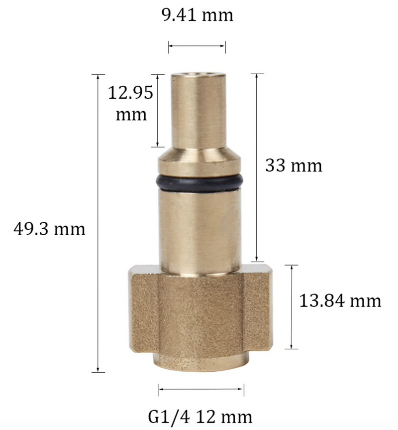 Adapter für Lavor & Parkside & Aldi ab 2015 Ferrex auf M22x1,5 AG für Kärcher