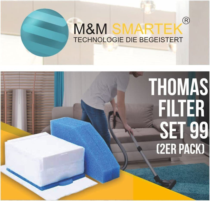 2x FILTER-SET 10-teilig für Thomas Aqua+ Pet & Family Allergy & Family Multi