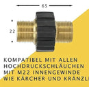 Hochdruck Schlauchverbinder M22 AG für Kärcher und Kränzle Hochdruckreiniger - hochdruck-schlauchverbinder-m22-ag-fur-karcher-und-kranzle-hochdruckreiniger von M&M Smartek®
