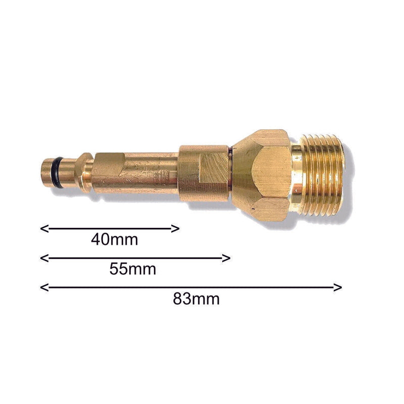 Adapter Quick Click Quick Connect M22 x 1,5 AG für Kärcher K2 K3 K4 K5 K6 K7