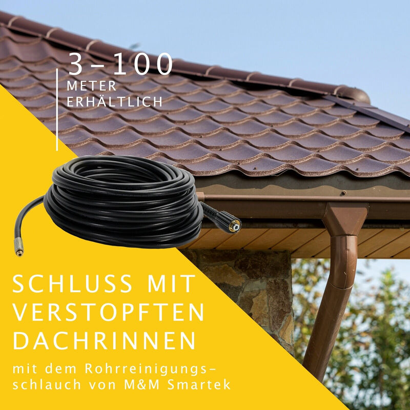 30 m Rohrreinigungsschlauch Set PROFESSIONAL 4-teilig für Kärcher Kränzle HD HDS